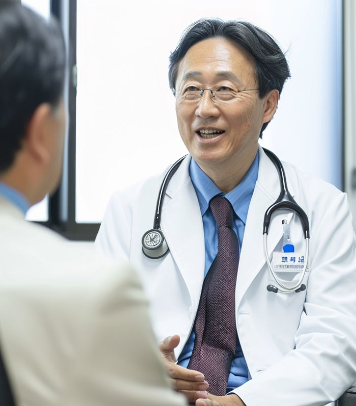 jaemi_24659_a_photo_of_a_korean_male_doctor_is_sitting_in_an__2b16b086-a088-4e98-95a9-71e045034503_3